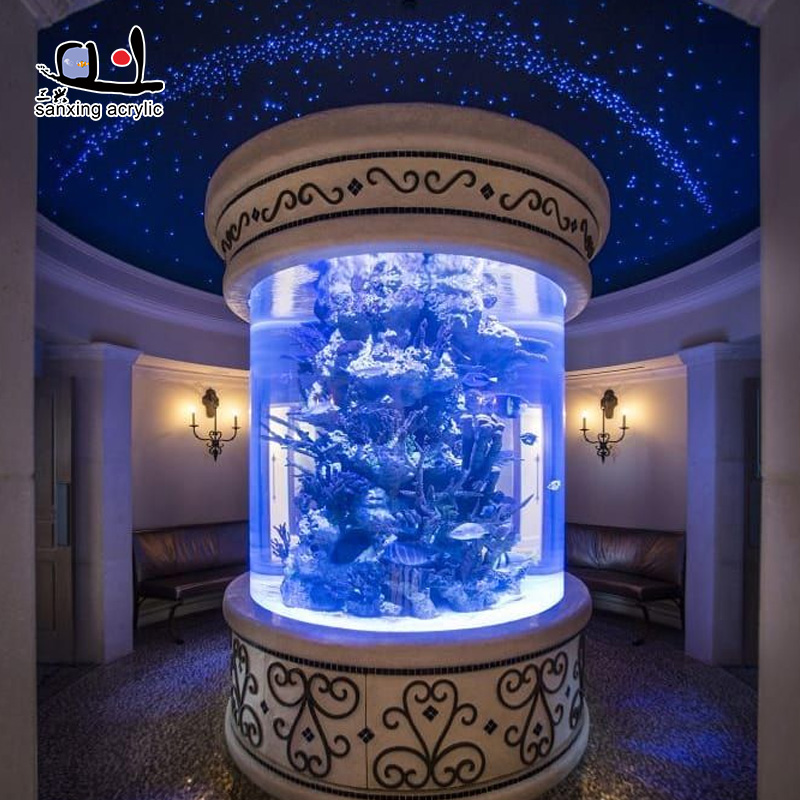 Customized Big Acrylic Aquarium / Custom Sizes Acrylic Fish Tank 