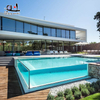 Customized acrylic glass for swimming pools cover acrylic pool wall 