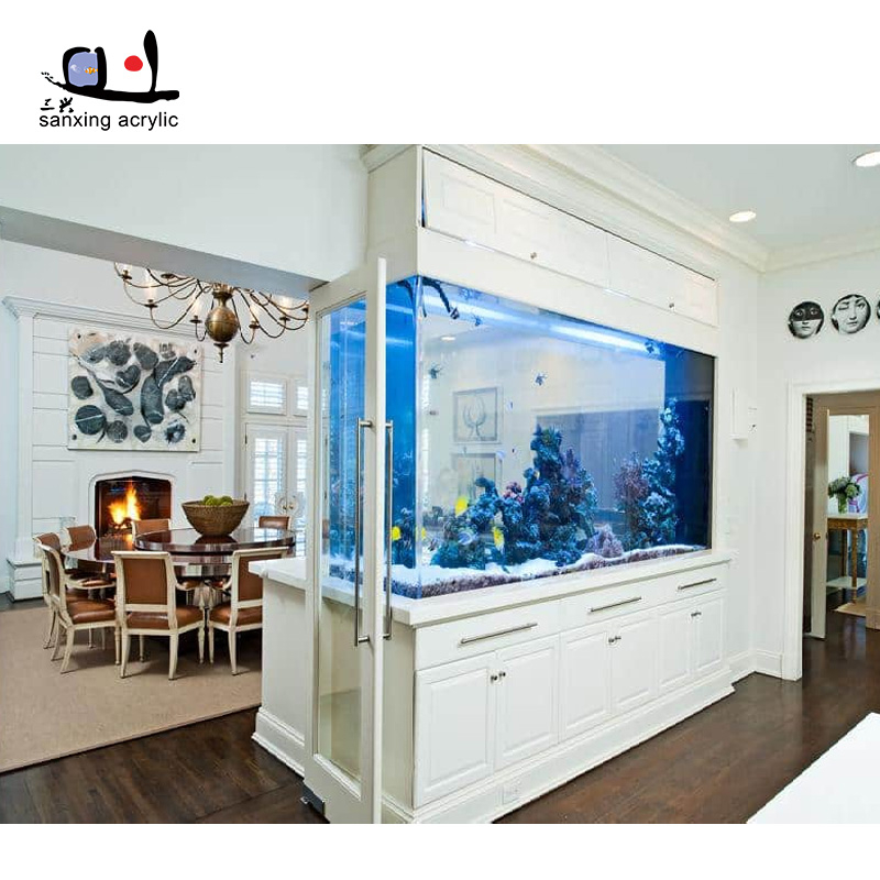 Customized Big Acrylic Aquarium / Custom Sizes Acrylic Fish Tank 