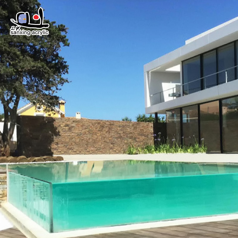 Customized acrylic glass for swimming pools cover acrylic pool wall 