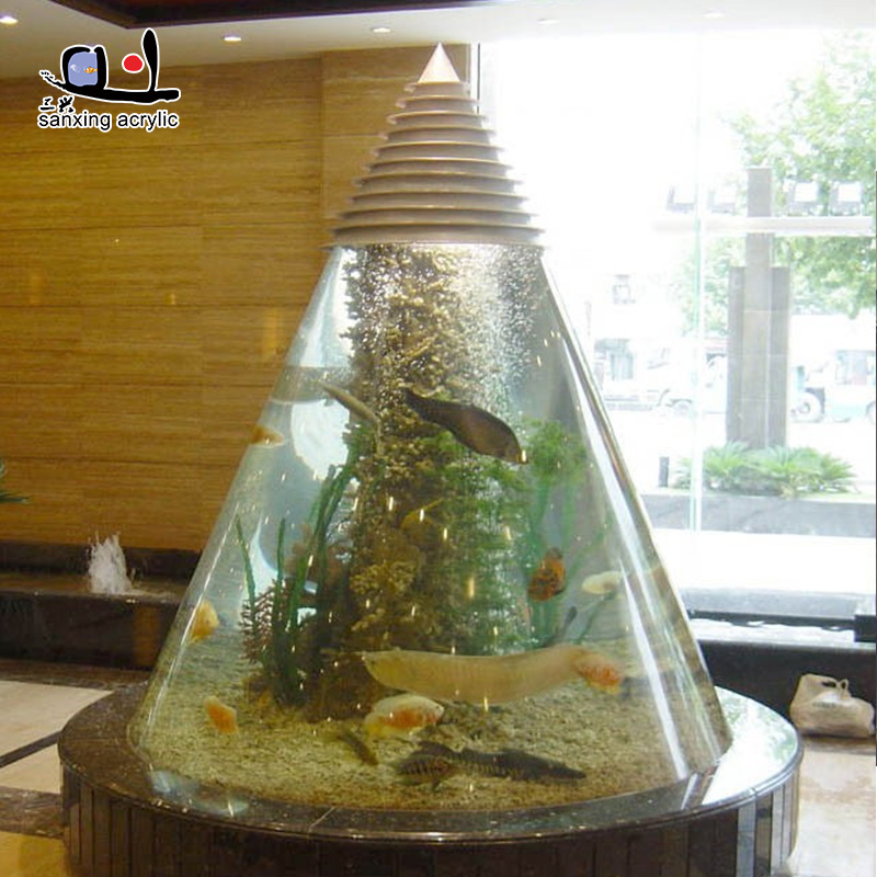 Customized Big Acrylic Aquarium / Custom Sizes Acrylic Fish Tank 