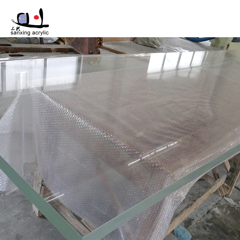 customized transparent perspex extruded clear cast acrylic sheet with hole