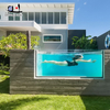 Excellent Polished acrylic swimming pool glass wall panels 