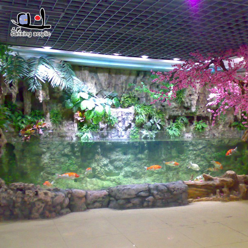 Customized Big Acrylic Aquarium / Custom Sizes Acrylic Fish Tank 