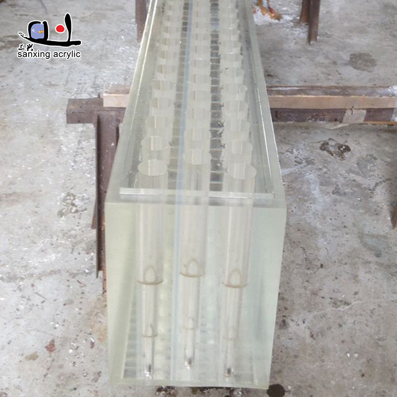 customized transparent perspex extruded clear cast acrylic sheet with hole