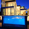 Excellent Polished acrylic swimming pool glass wall panels 