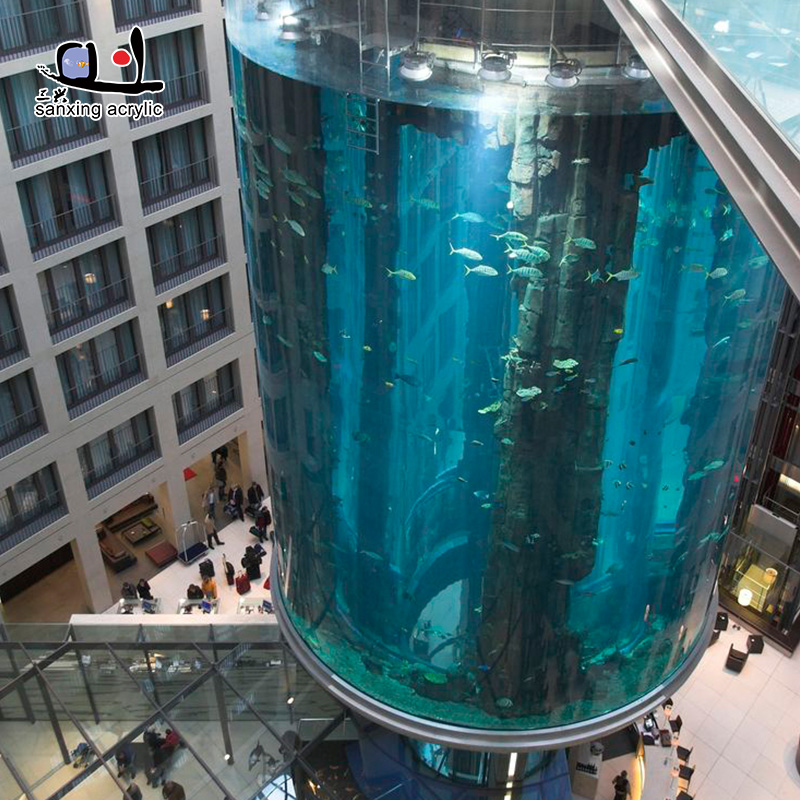 Round Aquarium cylindrical fish tank Large Cylinder Acrylic Aquariums